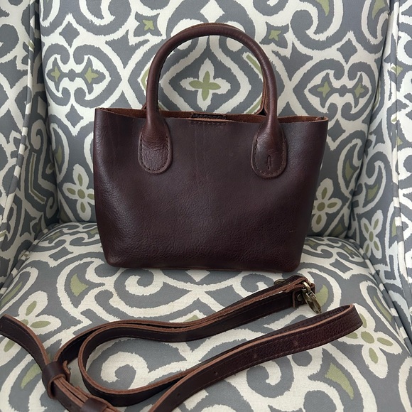 Portland Leather Goods small Raindrop bag in Coldbrew - Picture 2 of 6